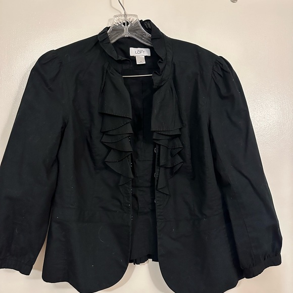 Loft Blazer - Black Ruffle - Picture 3 of 9